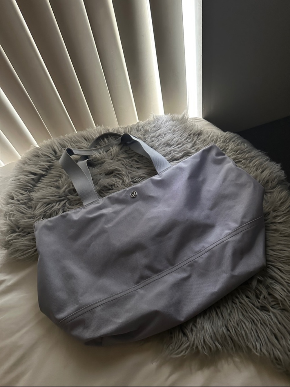 LULULEMON Lavender Canvas Tote Bag